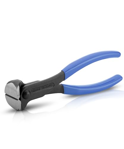 Bates- Nail Puller, Blue, Nail Remover Tool, Cutting Pliers, Carpenter Tools, Staple Puller, Nail Puller Tool, End Cutting Pliers, Nail Pliers, Nail Pulling, Nail Puller Pliers, Nippers Tool - color: Blue, size: 7", 1 Pack