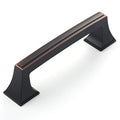 Amerdeco 10 Pack Oil Rubbed Bronze Cabinet Pulls 3 Inch(76mm) Hole Center Cabinet Hardware Kitchen Cabinet Handles for Bathroom Drawer Pulls Dresser Pulls ZH0010 - color: Oil Rubbed Bronze, size: 3"/76MM Hole Center
