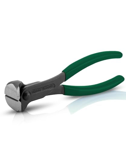 Bates- Nail Puller, 7 Inch, Dark Green, Nail Remover Tool, Cutting Pliers, Carpenter Tools, Staple Puller, End Cutting Pliers - color: Dark Green, size: 7", 1 Pack