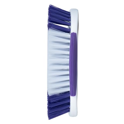 Fabuloso Compact Hand Scrub Brush, White and Purple, 6 Inch - size: Hand-Held Scrub Brush