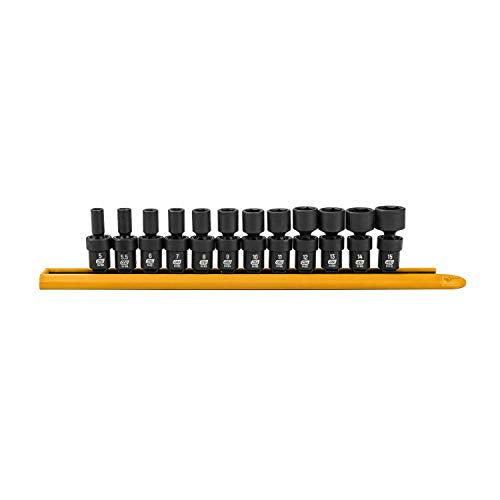GEARWRENCH 12 Piece 1/4" Dr 6 Pt Universal Impact Metric Socket Set | 84905 - style: 12-piece kit