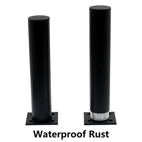 4-Pack Adjustable Aluminum Alloy Furniture Legs 8" Height Black - color: Black, size: 8 Inch