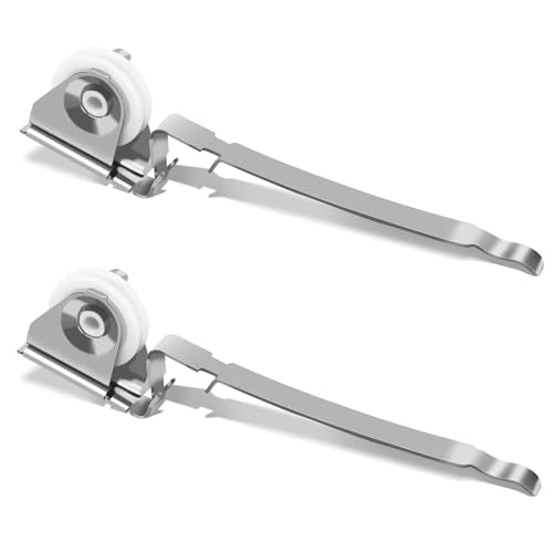 Gliding Screen Door Roller Assembly Fits for Andersen Upper #1997063 & Lower #1997310 (1991 to Present), 1-1/4" Nylon Concaved Wheels, Edge Adjustable (2 Pairs) (‎Upper Screen) - color: ‎Upper Screen