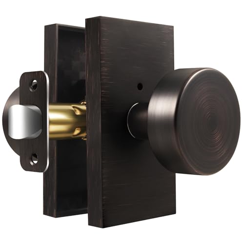 Oil Rubbed Bronze Door Knobs Privacy Door Knobs Interior with Lock - color: Oil Rubbed Bronze