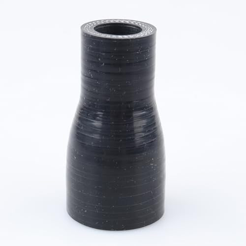AC PERFORMANCE ID 1.25" to 3/4" Straight Silicone Hose Reducer Black - color: Black, size: ID 1.25" to 3/4" (32mm to 19mm)