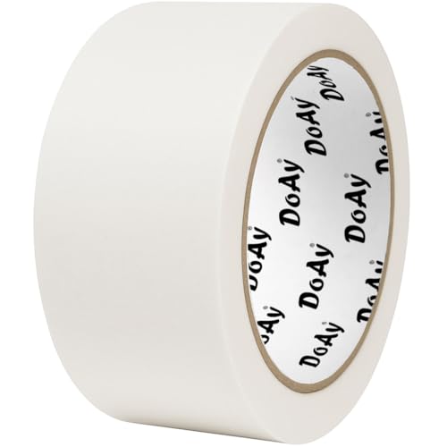 White Painters Tape - Masking Tape 2 Inch Wide (1.88" x 90FT) - Multi-Surface, Smart Adhesion, Indoor & Outdoor - 1 Roll Paint Tape for DIY, Labeling, Art, Car (#3910) - color: White