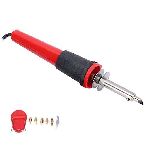 Soldering Iron Kit Wood Burning Tool, Piece Wood Burning Pen Set, Electric Soldering Iron Set Wood Burning Pen Engraving Carving Pyrography Tool 40W for DIY Enthusiasts(AC110V-US Plug)