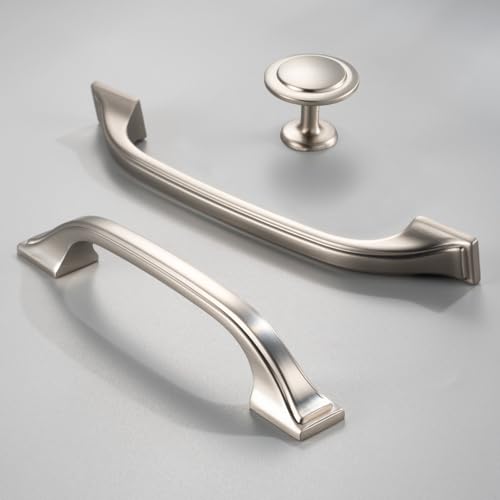 30 Pack Brushed Nickel Cabinet Pulls 3 Inch Silver Drawer Pull 8222 - color: Brushed Nickel, size: 3 Inches, style: 30 Pack Arch Pull