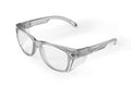 KOZIFACE E52 Anti-Fog Safety Glasses, ANSI Z87.1 Eye Protection with Side Shields, Clear Lens, Lightweight for Work, Lab DIY - color: Grey