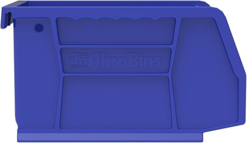 Akro-Mils 30210 AkroBins Plastic Storage Bins, 5"x4"x3", Blue, 24-Pack - color: Blue