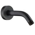 BRIGHT SHOWERS Brass Shower Arm with Flange 6 Inch Wall Mounted Shower Pipe Arm Extension for Fixed Shower Head and Handheld Showerhead, Oil-Rubbed Bronze - color: Oil Rubbed Bronze, style: Basic 6 Inch
