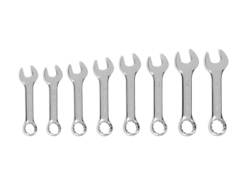 TEKTON Stubby Combination Wrench Set, 8-Piece | WCB90406 - color: Stubby, Tool Only, size: 8-Piece (25 - 32 mm)