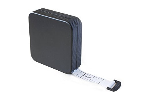 Perfect Measuring Tape - Extra Long (120 inch) Tailor's Flexible Measuring Tape. Retracting, Double Sided Tape - Inches to 120 and Metric to 3m (Model SR18) Black - color: Black