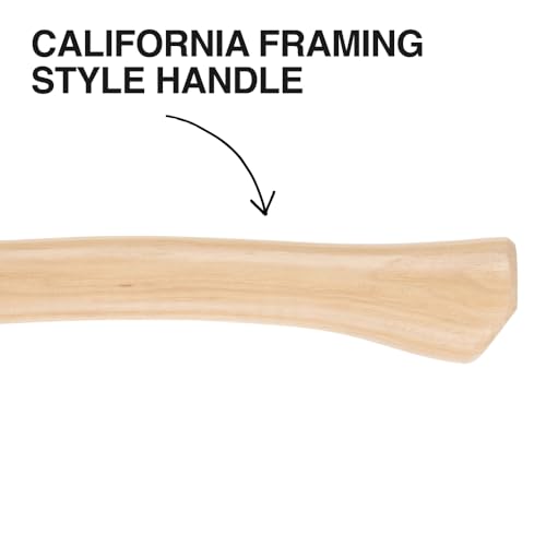 Klein Tools H80920HS Smooth Face Hammer with Straight Claw, 20-Ounce Forged Steel, Hickory Handle, California Framing Style, Magnetic Nail Starter, and Extra-Large Squared Strike Face