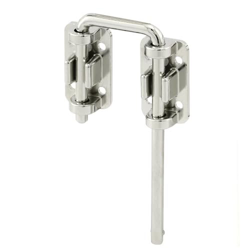 Prime-Line S 4378 Sliding Door Loop Lock, 1-7/16 In., Diecast Construction, Nickel Plated (Single Pack) - size: 1-7/16 in.