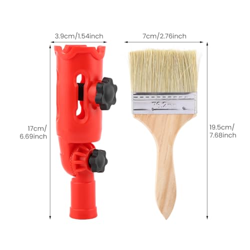 Multi-Angle Paint Brush Extender, High Ceiling Extension Pole Attachments