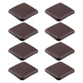 8 PCS Self-Stick Furniture Sliders -2" Brown - color: Square Brown
