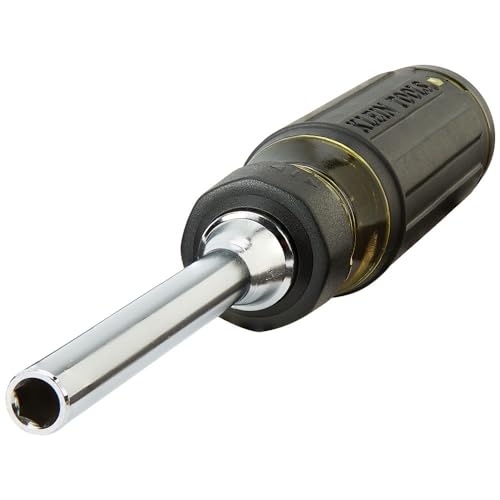 Klein Tools 32305 Multi-bit Ratcheting Screwdriver, 15-in-1 Tool with Phillips, Slotted, Square, Torx and Combo Bits and 1/4-Inch Nut Driver - size: 15-in-1, Standard
