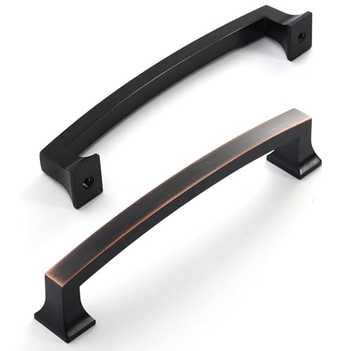 Amerdeco 10 Pack Oil Rubbed Bronze Cabinet Pulls 6.3" - color: Oil Rubbed Bronze, size: 6.3" hole center