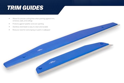 MARSHALLTOWN Trim Guide, 24 Inch, Stainless Steel, Paint Guard - size: 24 Inch