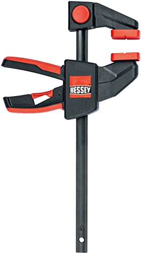 BESSEY EHK SERIES - 300 lb Clamping Force - 12 in - EHKL12 Trigger Clamp Set - 3.125 in. Throat Depth - Wood Clamps, Tools, & Equipment for Woodworking, Carpentry, Home Improvement, DIY - size: 12 in., style: 300 lb force