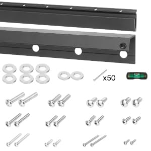 4-Set Heavy Duty Studless TV Wall Mount for 32-75 inch Flat Screen TVs - size: Fit 32 to 75 inches TVs, style: 4 SET