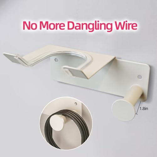 Hair Dryer Holder, HairDryer Holder Wall Mounted, Self Adhesive Blow Dryer Holder, Stainless Steel Hair Dryer Holder, Hairdryer Holder for Bathroom White - color: White