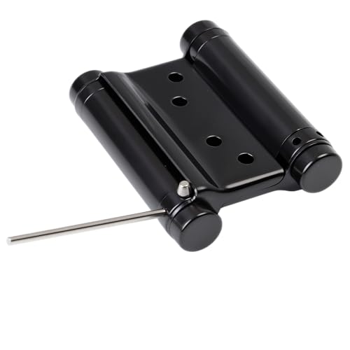 3" Double Action Spring Hinges, Self Closing Door Hinges for Saloon Cafe Pub Swinging Doors, 201 Stainless Steel, Including Pins and Screws, 4-Pack