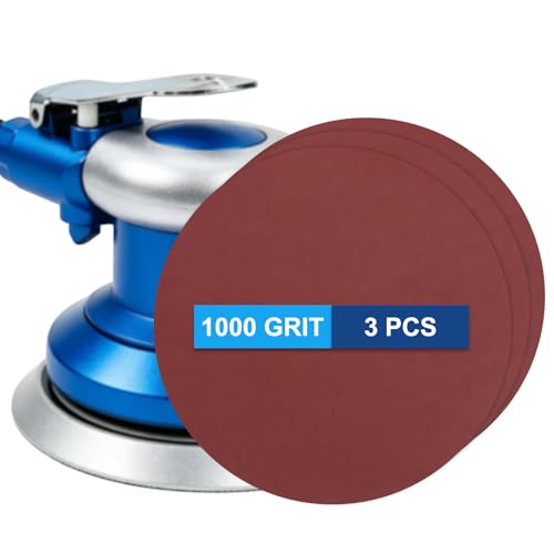 3 Pack 10 Inch PSA Sanding Discs 1000 Grit Aluminum Oxide Red - size: 1000 grit