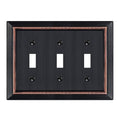 Metal Wall Plate for Electrical Outlets, Applicable to Triple Toggle - size: Triple Toggle