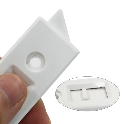 4 Pcs Window Latch Tilt Locks Latch, Spring-Loaded 76mm (White) - color: White, size: 4 Pack