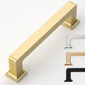 9BUILD 10 Pack 3.75 Inch Brushed Gold Cabinet Pulls,Kitchen Hardware - color: Brushed Gold, size: 3.75"/96MM Hole Center