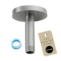 Wall Mounted Shower Arm Extension Head Holder Stainless Stee for Elbow Bathroom Accessories Pipe Bath Tube Brushed Nickel,SW-RD91038-4BN. - color: Circular Flange-4" Brushed Nickel