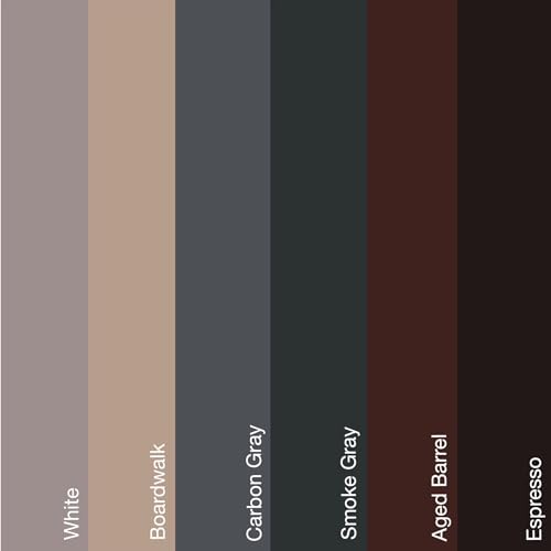 Rust-Oleum Furniture, Wood Floor and Wood Laminate Repair Markers, 6 Count, White, Boardwalk, Aged Barrel, Carbon Gray, Smoke Gray and Espresso, ‎Cool Tones, 376990