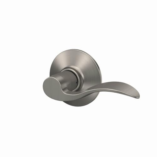SCHLAGE Accent Hall/Closet Passage Door Handle, Reversible, Satin Nickel