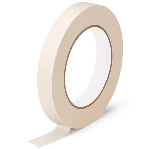 KICNIC Painter Tape, White, Masking Tape, 0.7 in x 60 yd, 1 Roll, Removable - color: White, size: 1 Roll