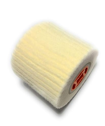 Wool Felt Wire Drawing Wheel Buffer Drum for Rust/Dust Removal, Jewelry/Glass Polishing - 120X100mm - size: 120X100MM