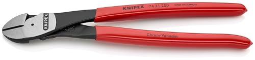 KNIPEX Tools KNIPEX 74 21 250 High Leverage Angled Diagonal Cutters