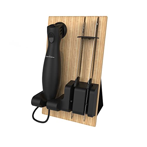 Classic Cuisine Electric Carving Knife Set, Black