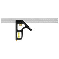 Johnson Level & Tool 400EM Professional Inch/Metric Metal Combination Square, 12", Silver, 1 Square - style: 400EM Inch/Metric Metal