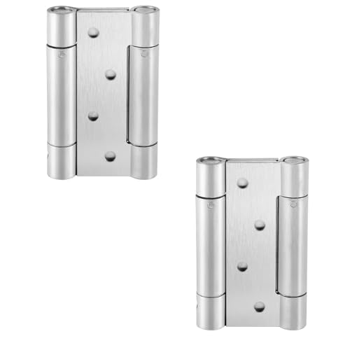 4-inch Double-Acting Spring Door Hinges, Heavy-Duty Ball-Bearing self-Closing Stainless Steel Double-Acting Spring Hinges, 2 Pieces