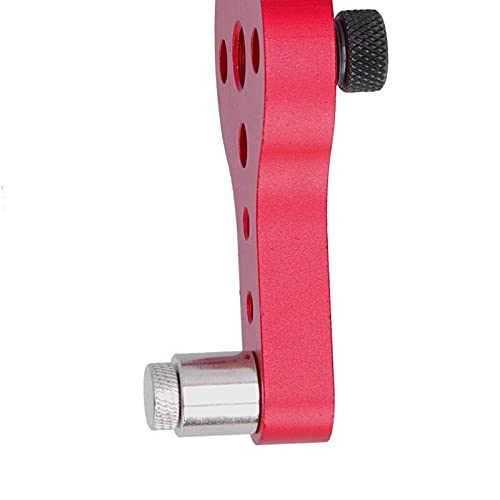 Premium Aluminium Drill Hole Guide Jig, Anti Corrosive Paint, Lightweight and, Multiple Drilling Positions, Comes with 3 Fixing Screws, Ideal for Woodworking DIY