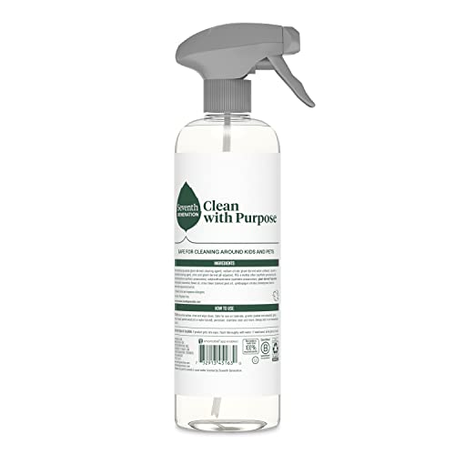 Seventh Generation All Purpose Cleaning Spray Surface Cleaner Lemon Chamomile scent Cuts Grease 23 oz,(Pack of 8) - size: 23 Fl Oz (Pack of 8)