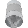 Repa Market 4" Inch Flexible Male Fit Duct Connector – Galvanized Steel Round Pipe Extender for Spiral Ducts – Vibration & Noise Reduction Coupler for HVAC Systems, Exhaust, and Dryer Vent Connections - size: 4" Inch