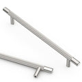 Asidrama 10 Pack 7.5 Inch(192mm) Brushed Satin Nickel Knurled Kitchen Cabinet Handles, Cabinet Pulls Kitchen Cabinet Hardware for Cupboard Drawer Pulls - color: Brushed Satin Nickel, size: 7.5" Hole Center