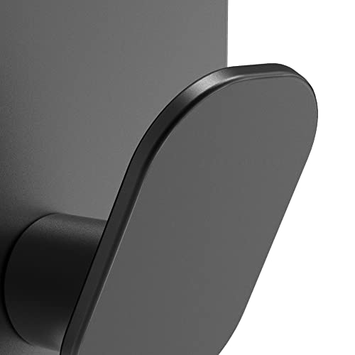 DELITON 8 Pack Adhesive Towel Hooks, Matte Black Wall Hooks for Bathroom - color: Black-8