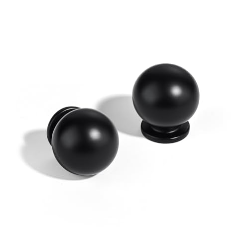 AVICCI 10 Pack Cabinet Knobs Matte Black Heavy Duty Solid Cabinet Handles cabinets Dressers Kitchens Handles Bathroom cabinets Cabinet pulls - color: Matte Black, size: Knob-10Pcs