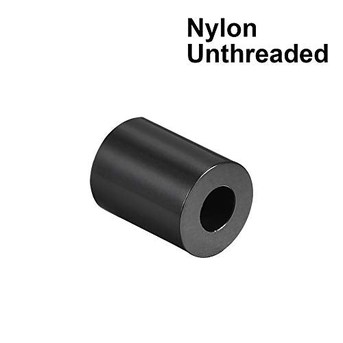 uxcell Nylon Round Spacer Washer 3.2mm ID 7mm OD 7mm Height for M3 Screws Black 100Pcs - size: 3.2mmx7mmx7mm