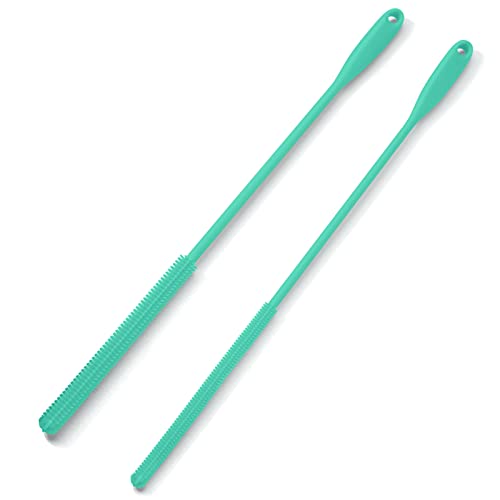 Silicone Straw Brush 4 Pack, Teal