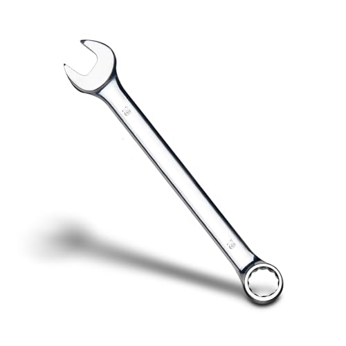 zhax 18mm Metric Combination Wrench, 12 Point Box End, 15 Degree Offset Design, Mirror Polish Finish, Forged CR-V Steel, Hand Tools for Mechanics, Ideal for Auto and Home Repair - size: 18mm